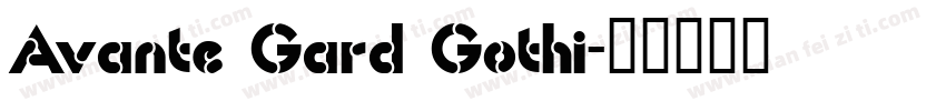 Avante Gard Gothi字体转换